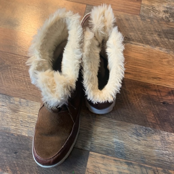 Boots - Leather and man made upper balance material with faux fur in box 32 - Picture 6 of 7